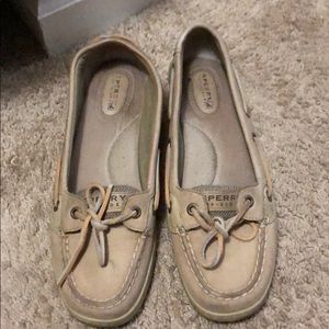 Tan Sperry Loafers